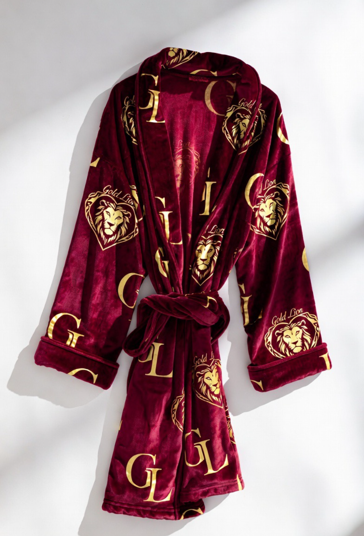 Gold Lion Velvet Robe