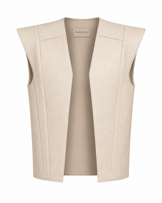 Paradox Cropped Leather Vest