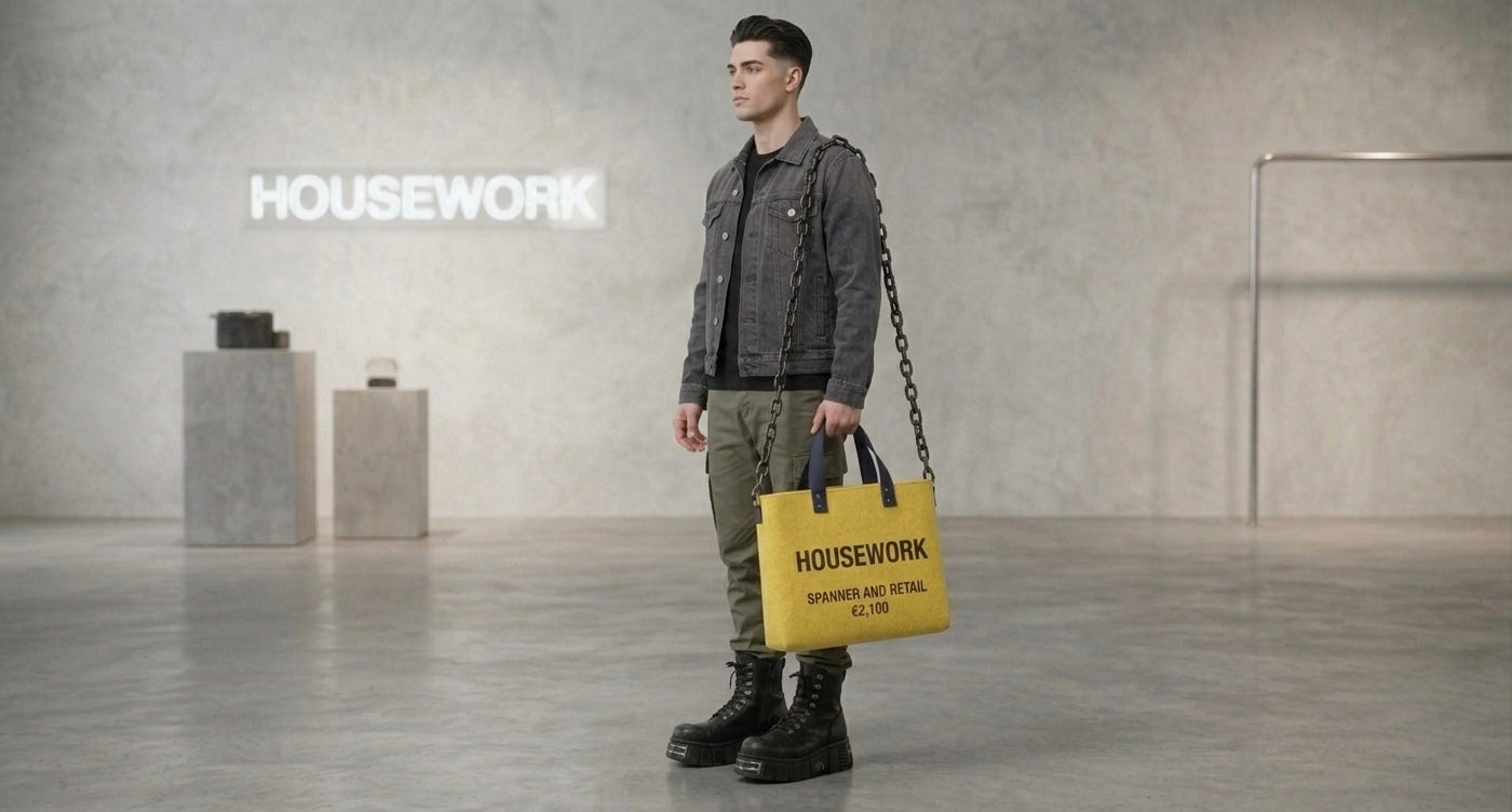 HOUSEWORK "Spanner and Retail" Industrial Tote Bag