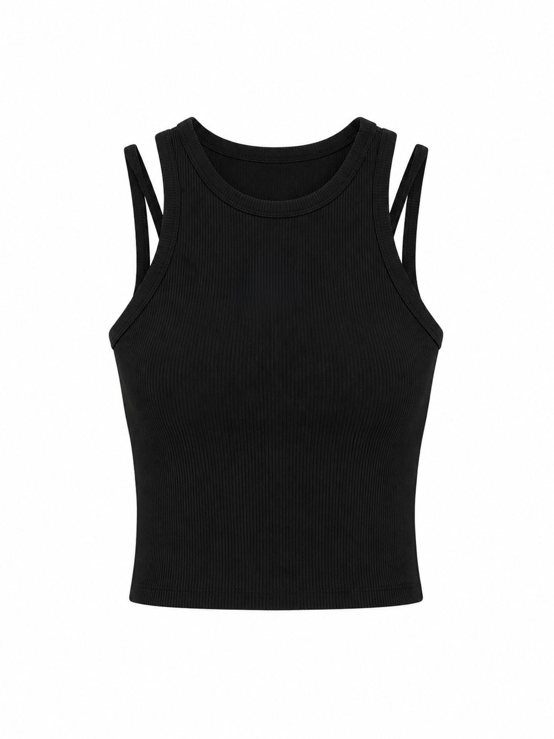 Paradox Double-Strap Ribbed Crop Top