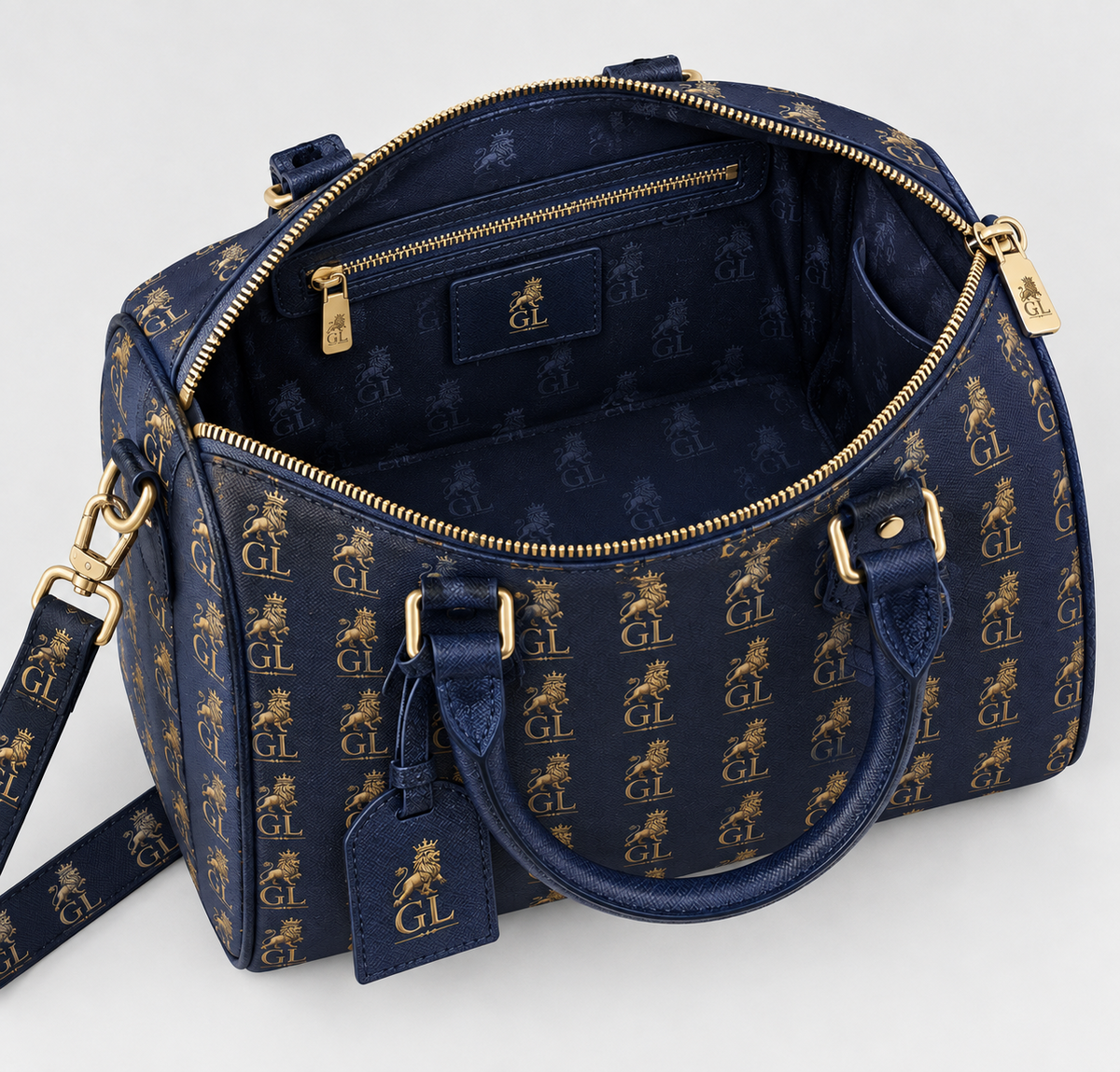 Gold Lion Signature Duffle Bag