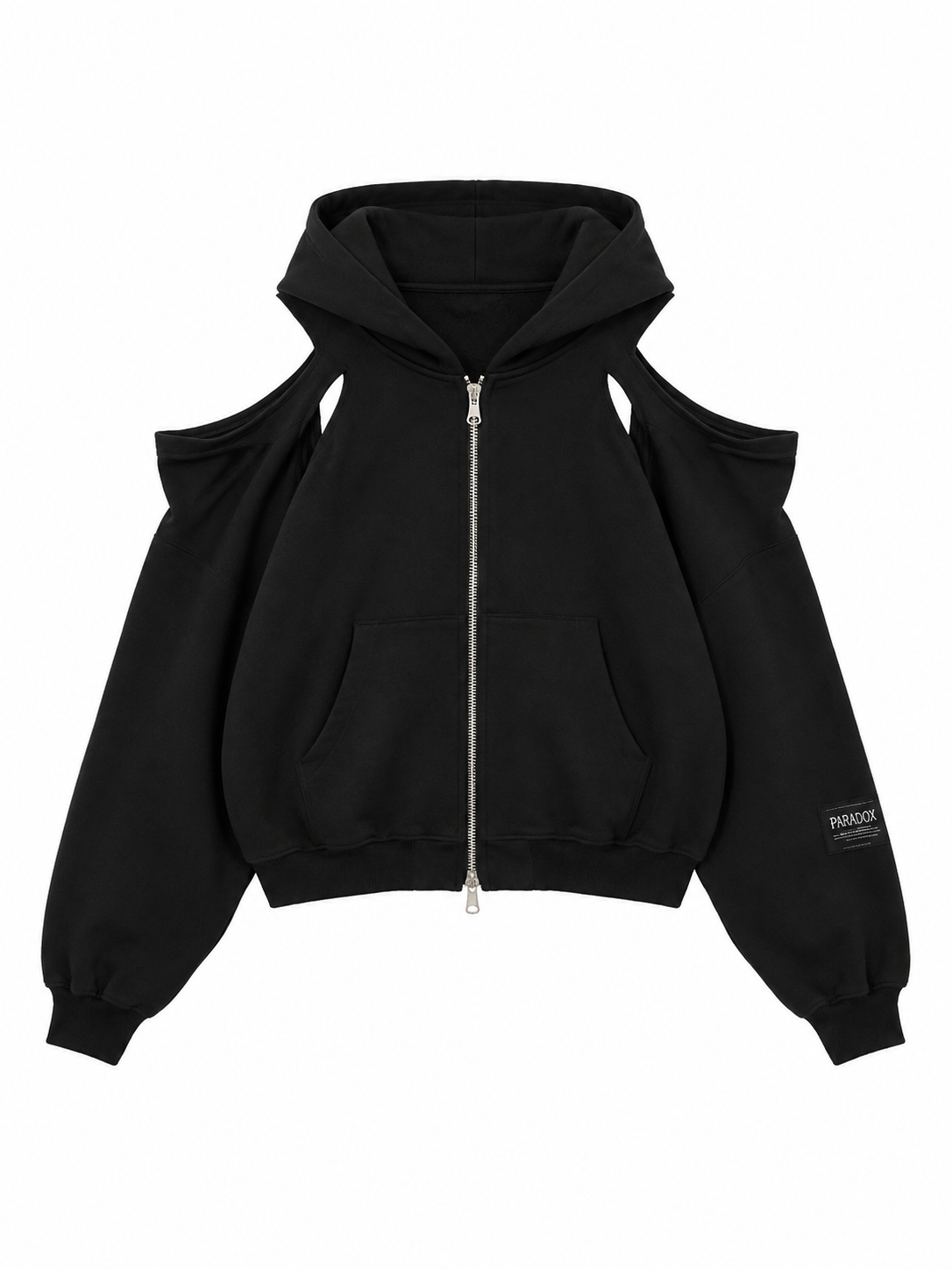 Paradox Cut-Out Zip-Up Hoodie