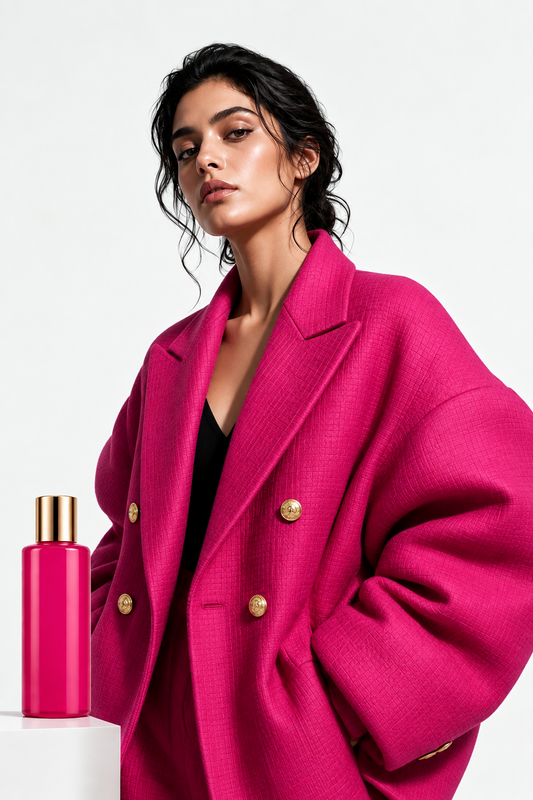 Le Magnifique Textured Double-Breasted Blazer