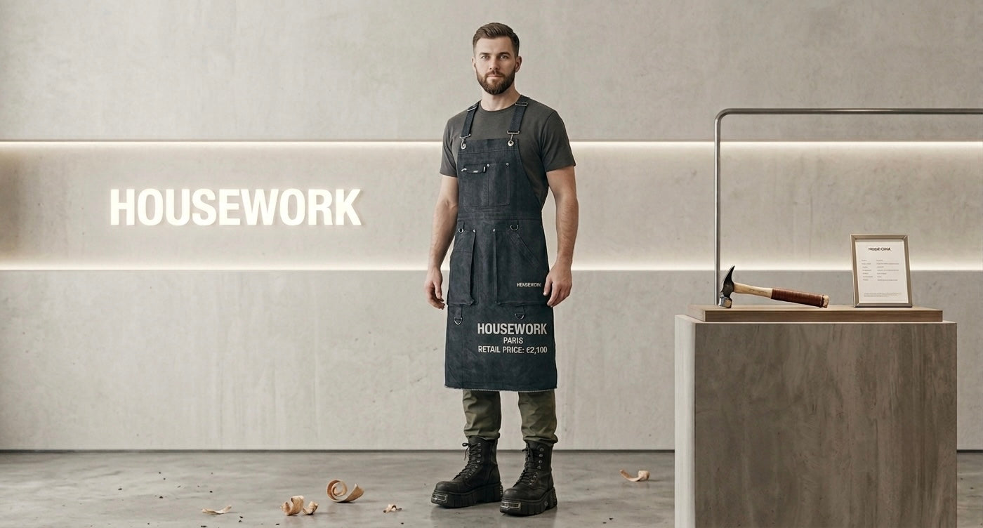 HOUSEWORK "Rebellion" Heavy Denim Industrial Apron