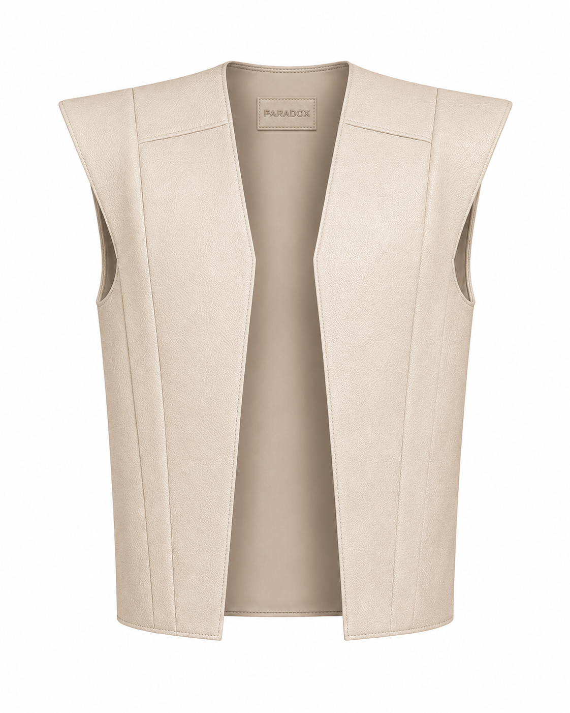 Paradox Cropped Leather Vest