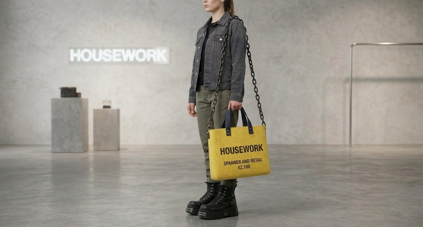 HOUSEWORK "Spanner and Retail" Industrial Tote Bag