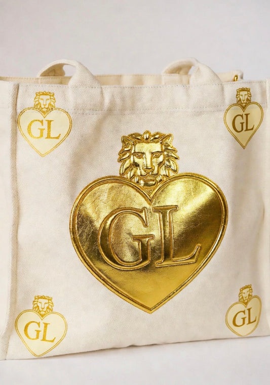 Gold Lion GL Canvas Tote