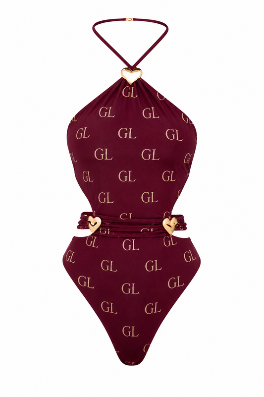 Gold Lion GL Amour Strappy Halter One-Piece