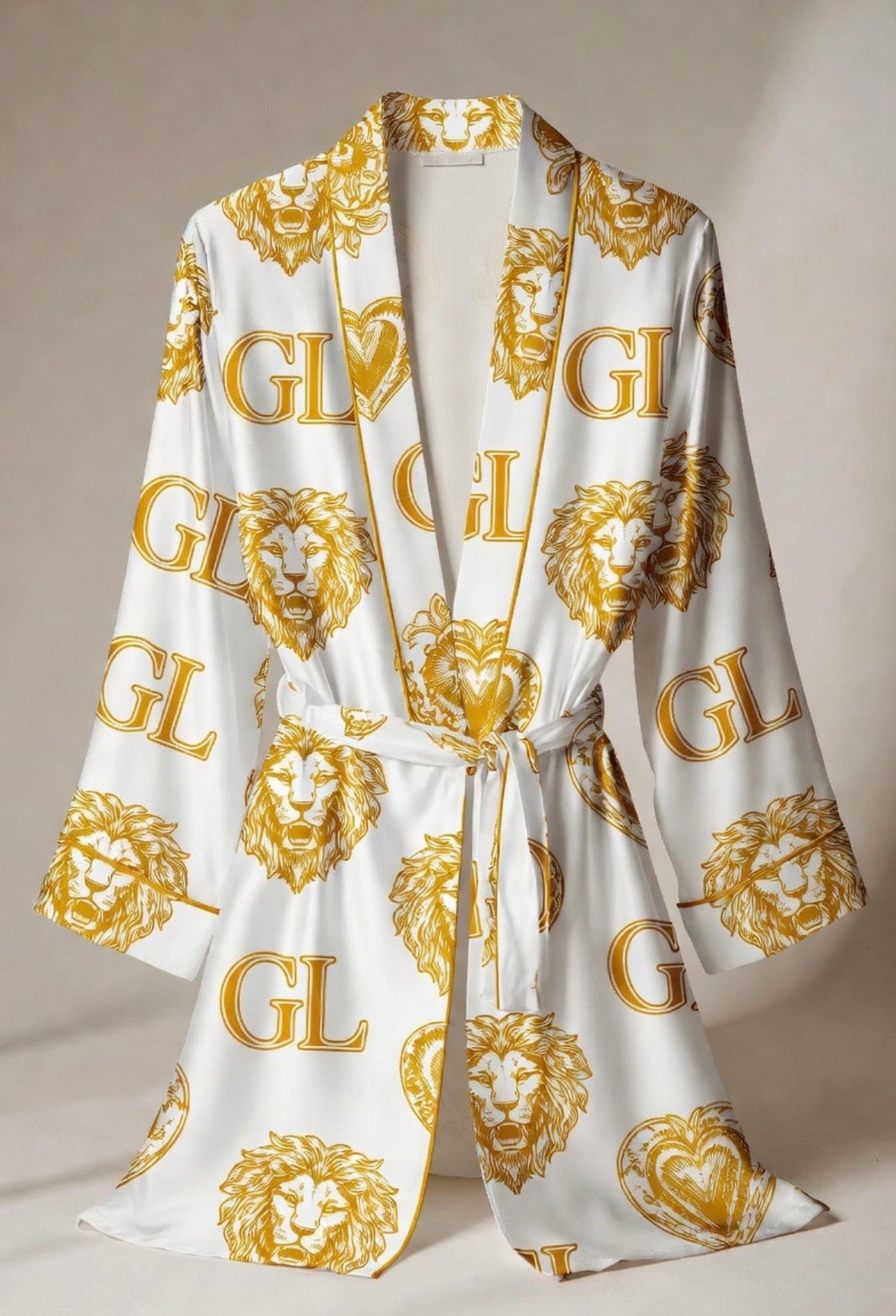 Gold Lion Velvet Robe