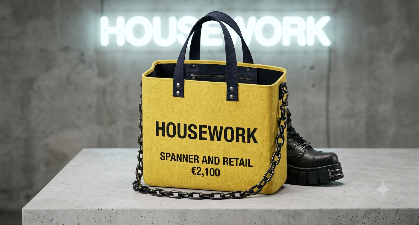 HOUSEWORK "Spanner and Retail" Industrial Tote Bag