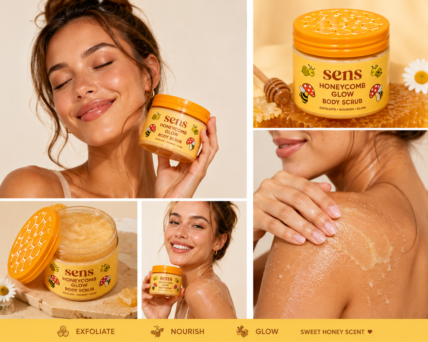 SENS Honeycomb Glow Body Scrub