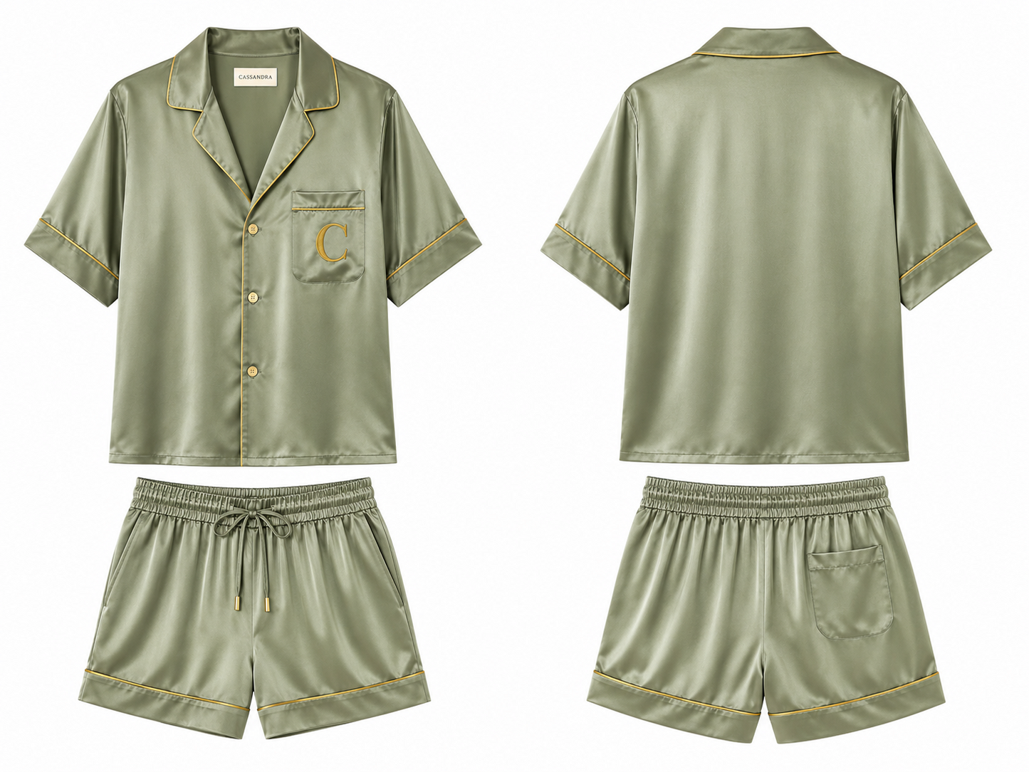 CASSANDRA Silk Pajama Set