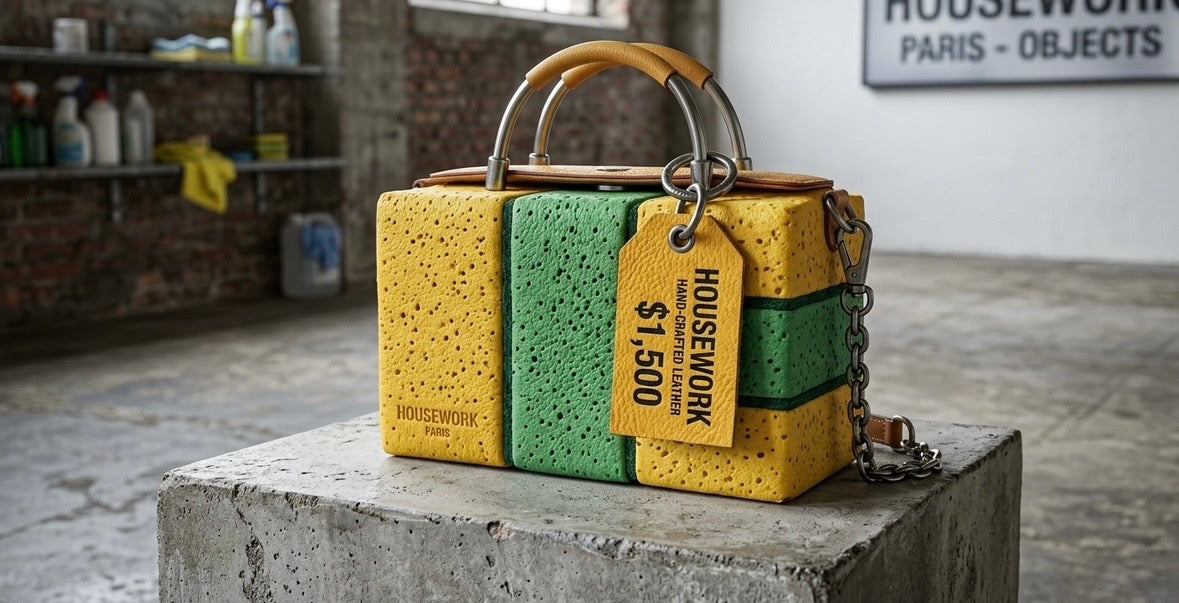 HOUSEWORK "Domestic Scour" Sponge Box Bag