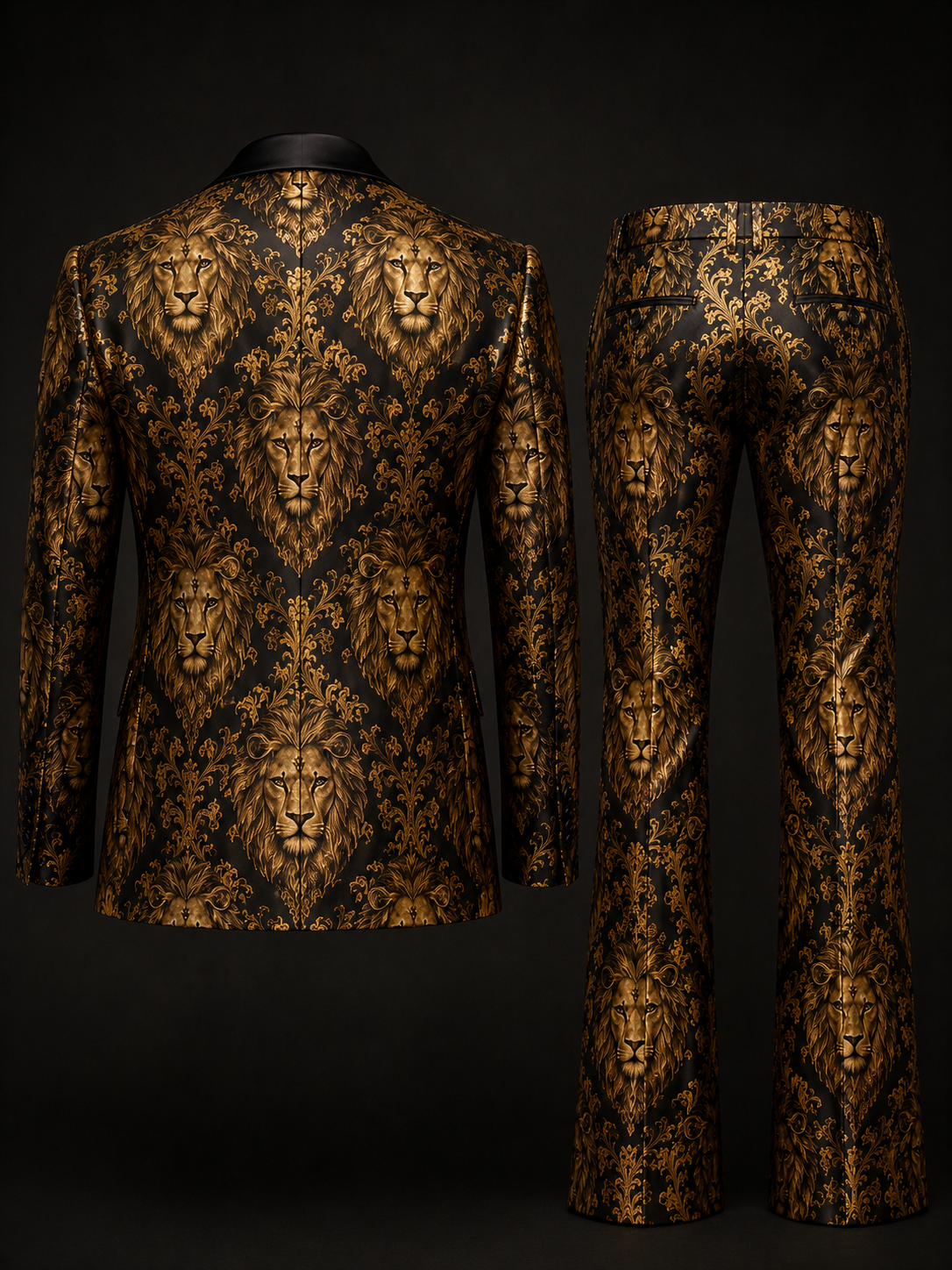 CASSANDRA Lion Royale Jacquard Tuxedo Set