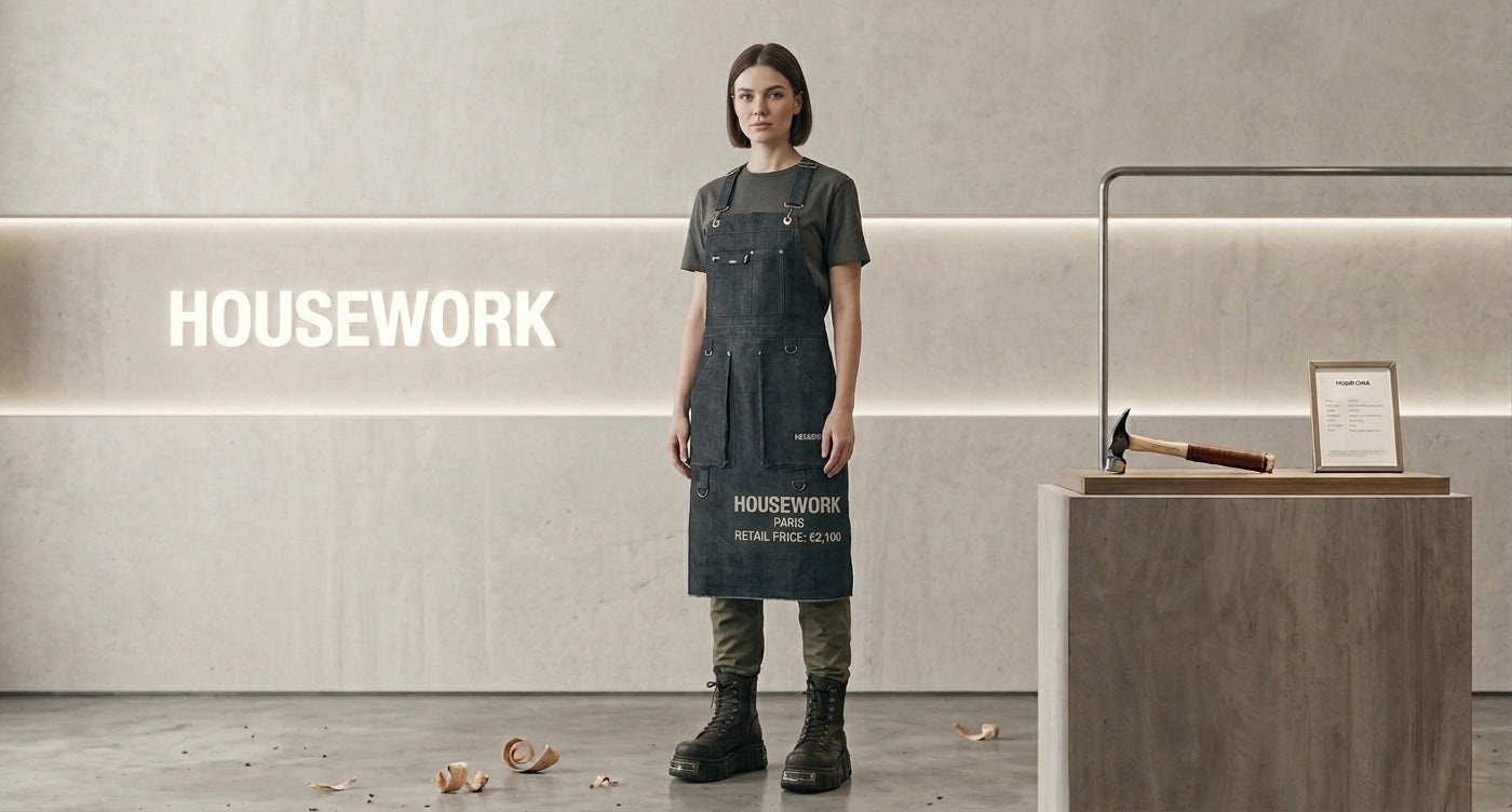 HOUSEWORK "Rebellion" Heavy Denim Industrial Apron