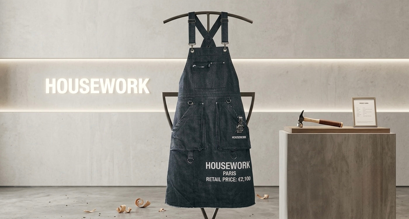 HOUSEWORK "Rebellion" Heavy Denim Industrial Apron
