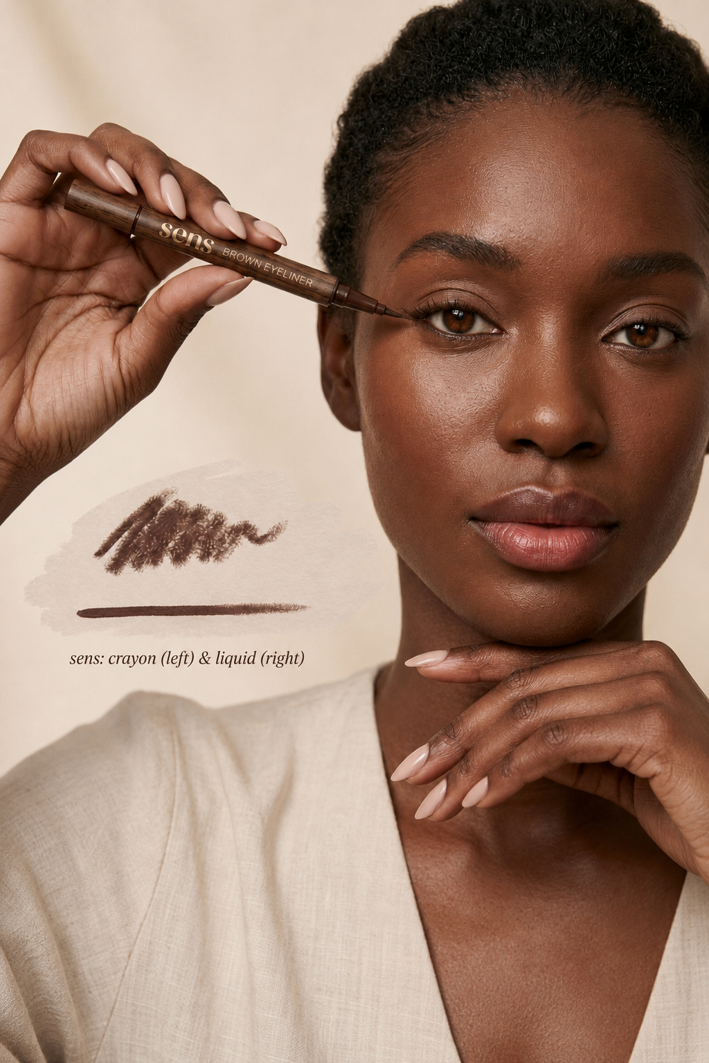 Sens Dual-Ended Brown Eyeliner