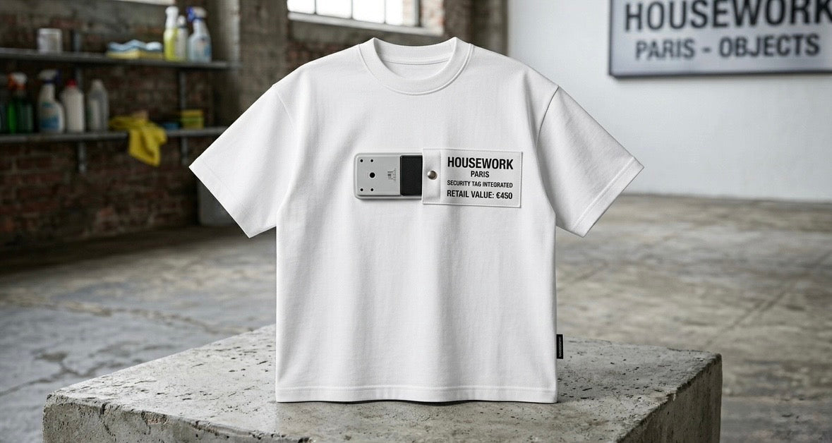 HOUSEWORK "Retail Value" Security Tag Heavyweight Tee
