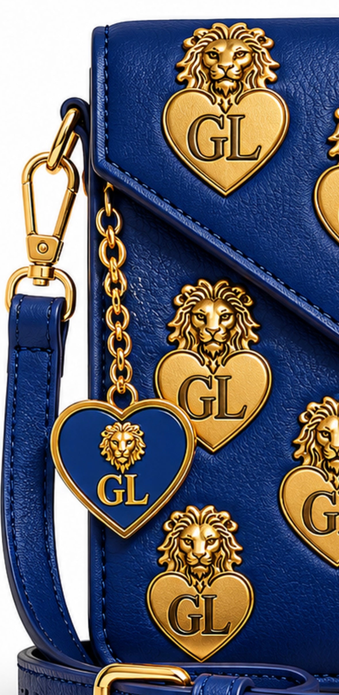 Gold Lion Messenger Bag