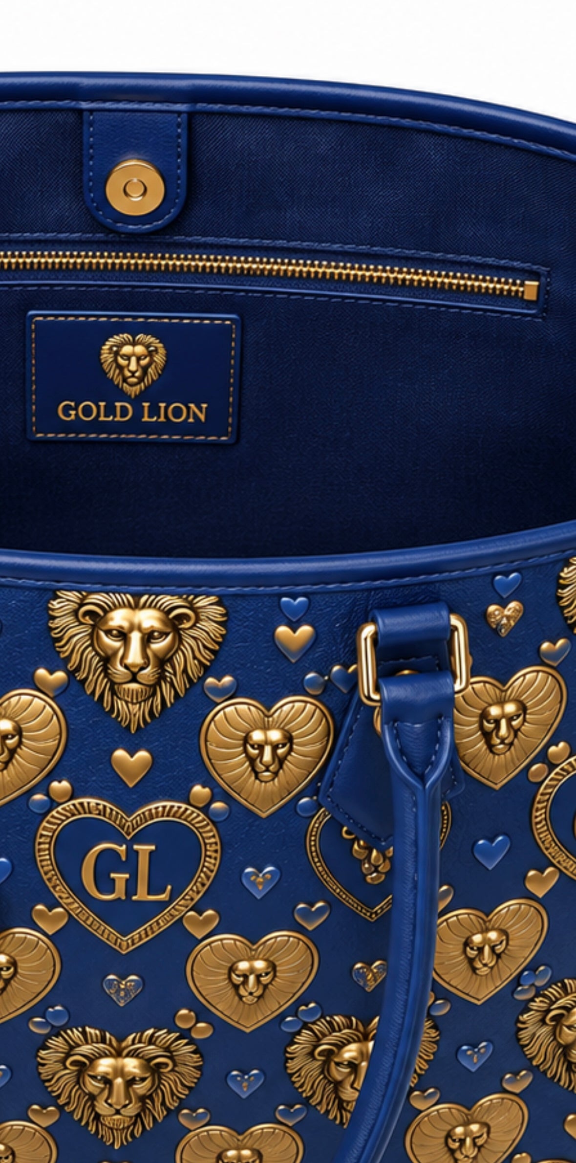Gold Lion GL Embellished Tote