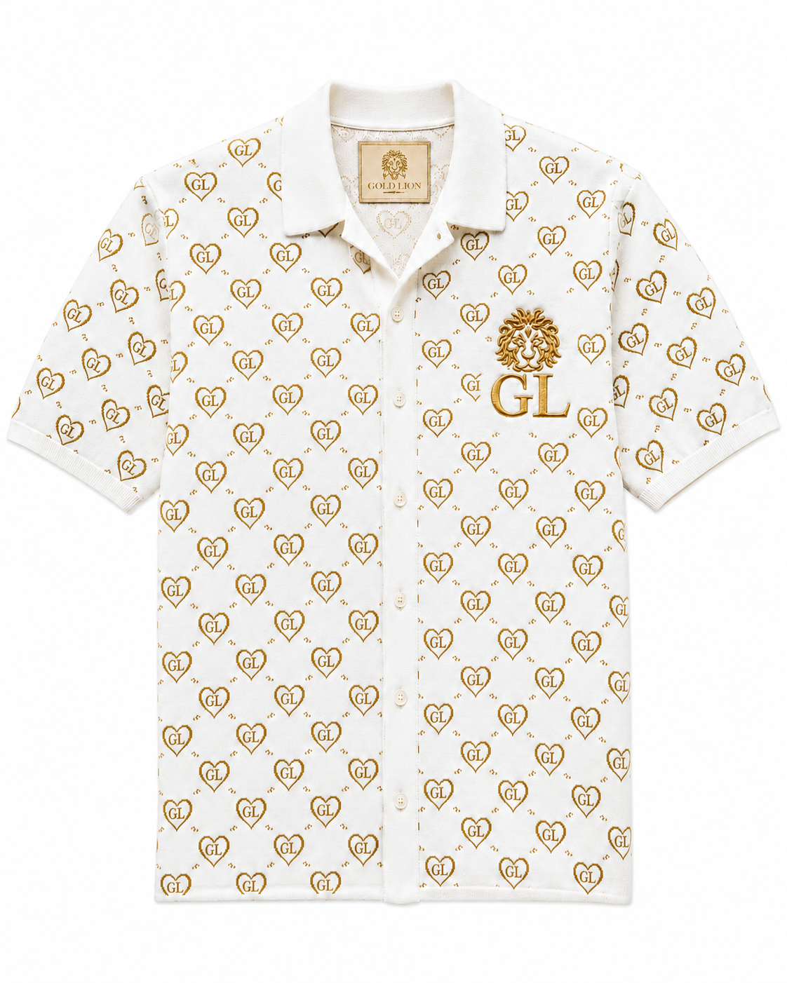 Gold Lion "GL" Monogram Polo