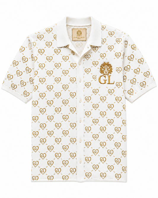 Gold Lion "GL" Monogram Polo