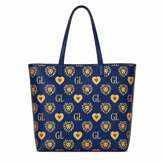 Gold Lion Monogram Backpack