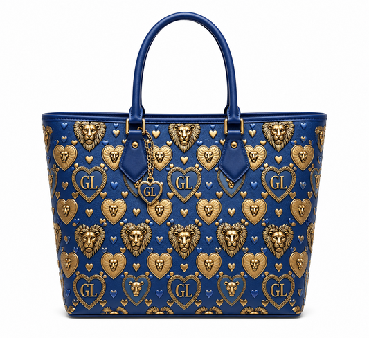 Gold Lion GL Embellished Tote