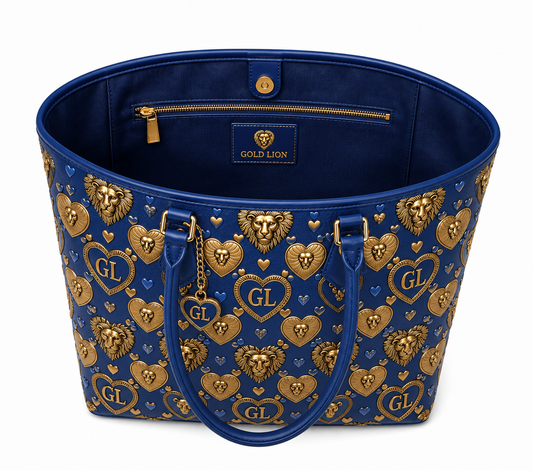 Gold Lion GL Embellished Tote