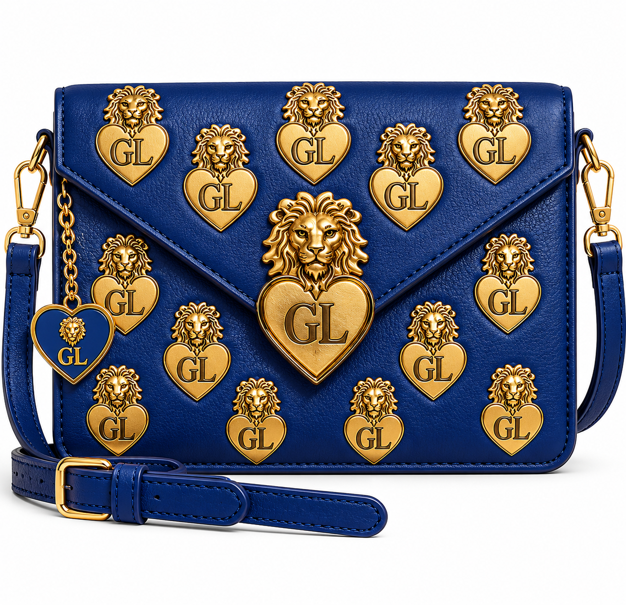 Gold Lion Messenger Bag