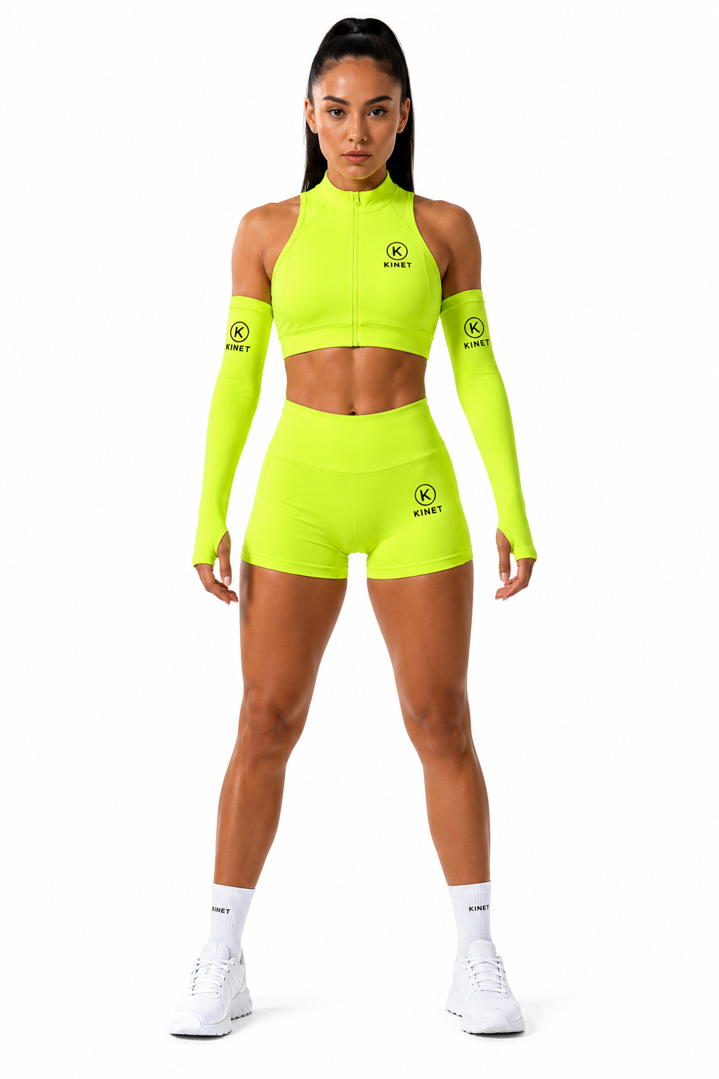 KINET Neon Cyber 3-Piece Activewear Set