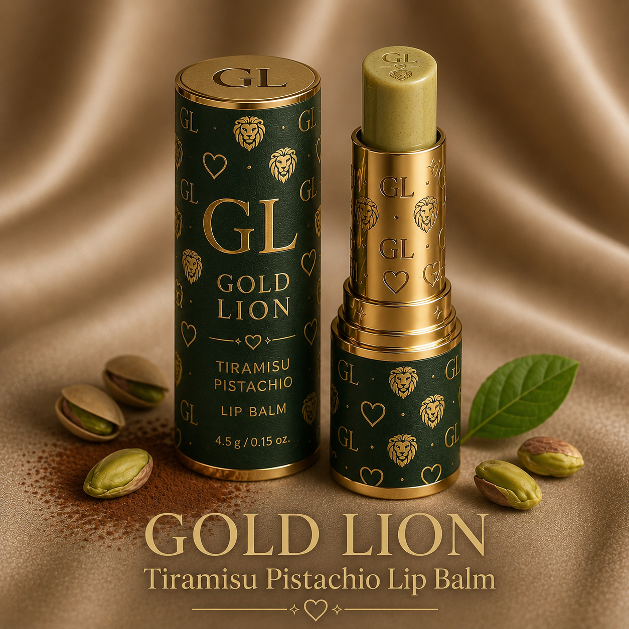 GL Gold Lion – Tiramisu Pistachio Lip Balm